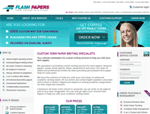 Tablet Screenshot of flashpapers.com